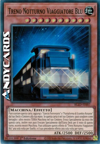 Treno notturno viaggiatore blu - notturno,